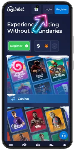 Click the login button