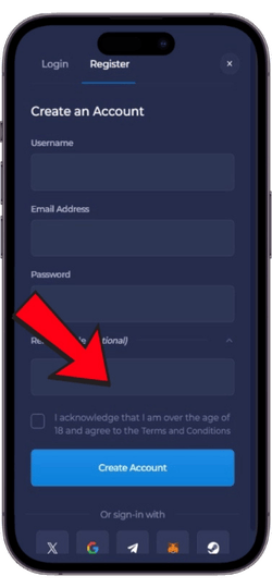 Promo code field